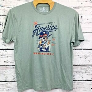 The Duck‎ Company Patriotic Home of the Free T Shirt Washington DC [Size XXL]